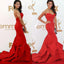 Simple Design Sweetheart Red Long Mermaid Red Carpet Inspired Prom Dresses, BG0306