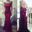Elegant Round Neck Satin Mermaid Backless Prom Dresses, BG0322