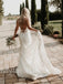 Simple V-neck Sleeveless Mermaid Lace applique Wedding Dresses, WDY0224