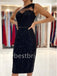 Elegant One shoulder Sleeveless Mermaid Prom Dresses,PDS0551