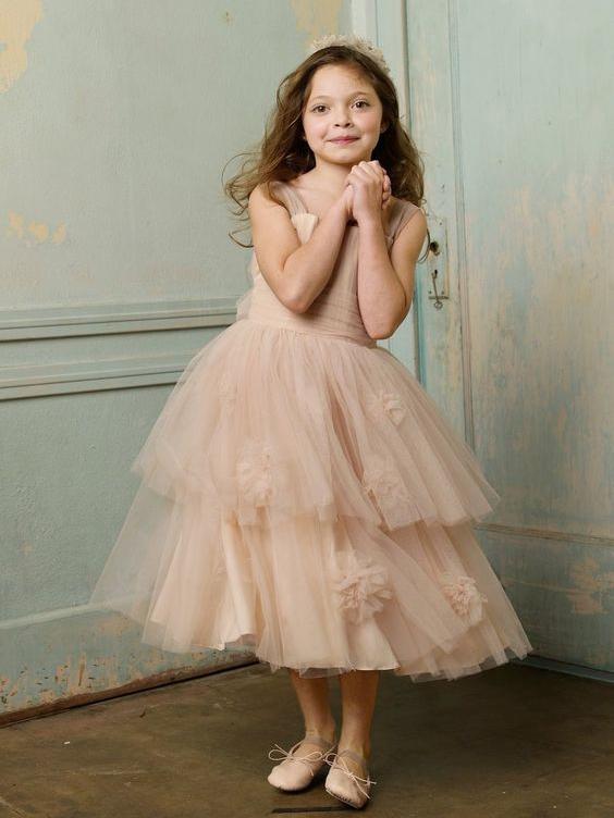 Ivory Halter Tulle Flower Girl Dresses With Belt,Cheap Toddler Flower Girl Dresses,FGY0199