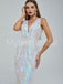 Elegant V-neck Sleeveless Mermaid Prom Dresses, PDS0508