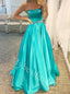 Elegant Strapless Sleeveless A-line Prom Dresses,PDS0942