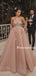 Popular One Shoulder A-line Long Prom Dresses Online, PDS0170