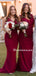 New Arrival V-neck Mermaid Long Cheap Bridesmaid Dresses, BDS0136