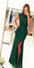 Mermaid Open Back Emerald Green Sequins Evening Dresses ,Cheap Prom Dresses,PDY0580