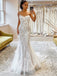Sexy Sweetheart Mermaid Lace appique Wedding Dresses, WDY0236