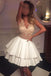 Sexy See Through Lace V Neck Short Cheap Homecoming Dresses Online, BDY0348