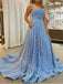 Elegant Square Sleeveless A-line Prom Dresses,PDS0981