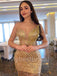 Sexy Sweetheart Sleeveless Side slit Mermaid Prom Dresses , PDS0351