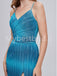 Sexy V-neck Spaghetti straps Side slit Mermaid Prom Dresses,PDS0515