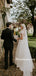 Newest Short Sleeve A-line Lace Tulle Simple Long Wedding Dresses, WDS0078