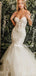 Elegant Sweetheart Sleeveless Mermaid Cheap Lace Wedding Dresses, TYP0015