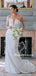 Elegant Sleevesless Straight Mermaid Long Wedding Dresses Online,PDY0146