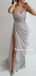 Pupular Spaghetti Straps Mermaid Simple Side Slit Prom Dresses PDS0316