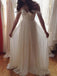 Off Shoulder Unique Casual Cheap Beach Wedding Dresses,WDY0181