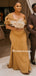 Sexy Off-shoudler Mermaid Long Bridesmaid Dresses Online, BDS0156