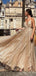 Shinning Spaghetti Straps V-neck Tulle Evening Dresses ,Cheap Prom Dresses,PDY0602