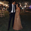 Shinning Spaghetti Straps V-neck Tulle Evening Dresses ,Cheap Prom Dresses,PDY0602