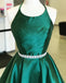 Sexy Emerald Green Backless Simple Short Cheap Homecoming Dresses Under 100,BDY0350