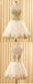 Sweetheart Gold Lace White Tulle Short Cheap Homecoming Dresses Online, BDY0351