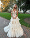 Elegant V-neck Sleeveless A-line Long Prom Dress,PDS1034