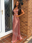 Sexy V-neck Sleeveless A-line Prom Dresses,PDS0925