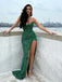 Newest Mermaid Sequin Side Slit Simple Long Prom Dresses, PDS0215