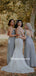 Spaghetti Strap Mermaid V-neck Charming Long Wedding Dresses, WDS0068