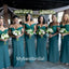 Mismatched off-shoulder Sweetheart Mermaid Floor-length Elegant Simple Long Bridesmaid Dresses, BDS0261