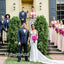 V-neck A-line Elegant Simple Long Bridesmaid Dressess, BDS0276