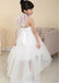Sweet Organza Halter Neckline Hi-lo White A-line Girls' Formal Dress ,Flower Girl Dresses,FGY0173