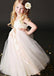Sweetheart  Floor-length Spaghetti Straps Tulle Flower Girl Dresses With Belt ,Cheap Flower Girl Dresses,FGY0190
