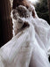 Elegant Sweetheart Off shoulder  A-line lace applique Wedding Dresses, WDY0280