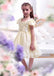 Cute Beaded Ivory Lace Flower Girl Dresses With Handmade Flowers ,Cheap Flower Girl Dresses ,FGY0168