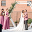 One-shoulder A-line Elegant Simple Long Bridesmaid Dressess, BDS0277