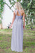 One Shoulder Dusty Blue Long Chiffon Cheap Bridesmaid Dresses Online, WGY0304