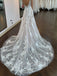 Sexy V-neck Spaghetti straps A-line Lace appique Wedding Dresses, WDY0238