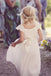 White Cap Sleeves Lace Flower Girl Dresses ,Cheap Toddler Flower Girl Dresses,FGY0207