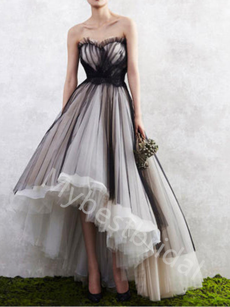 Sexy Sweetheart Sleeveless High low A-line Prom Dresses,PDS0767
