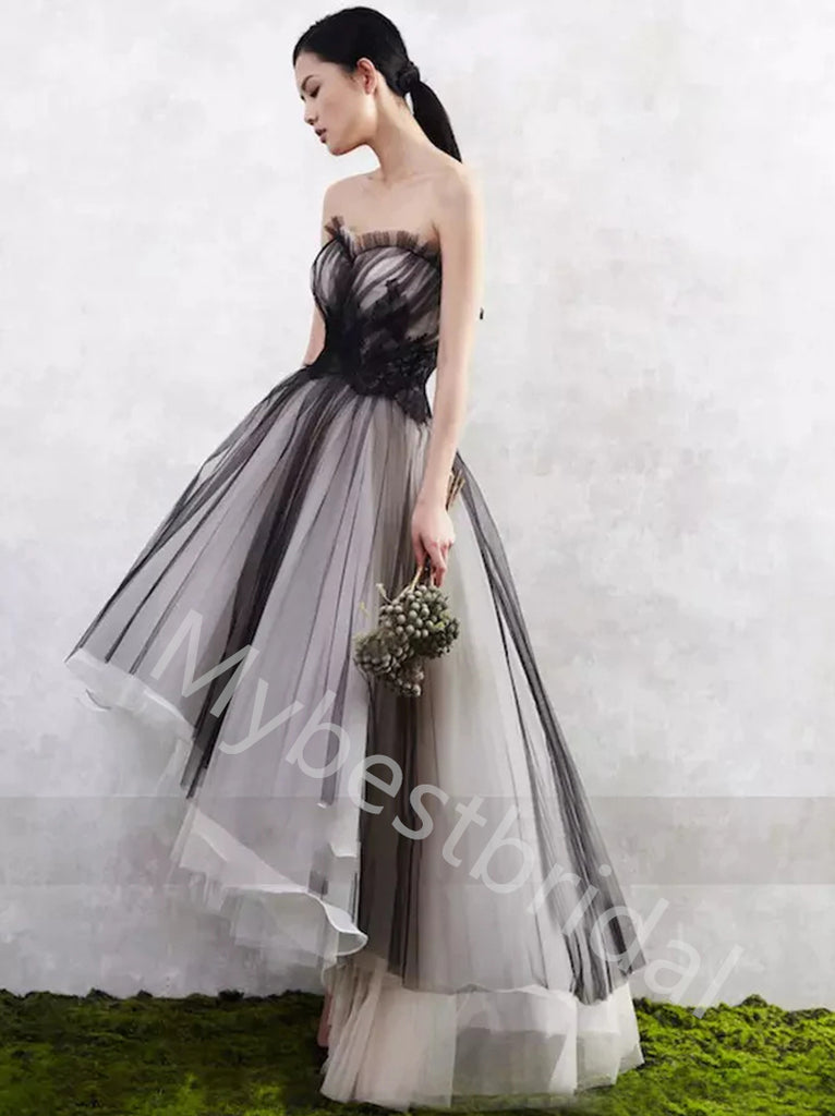 Sexy Sweetheart Sleeveless High low A-line Prom Dresses,PDS0767