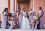 Mismatched One shoulder Sleeveless Elegant Simple Long Sheath Dressess, BDS0292
