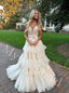 Elegant V-neck Sleeveless A-line Long Prom Dress,PDS1034