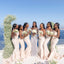 Pleats Floor length Mermaid Elegant Simple Pretty Long Bridesmaid Dresses,BDS0231
