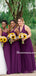 Mismatched Chiffon A-line Floor-length Long Bridesmaid Dresses, BDS0155