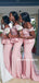 Mermaid Off-shoulder Lace Long Simple Bridesmaid Dresses, BDS0141