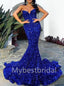 Sexy Sleeveless Sweetheart Mermaid Prom Dresses, PDS0458