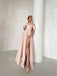 Elegant Sweetheart Off-shoulder Side slit A-line Prom Dresses , PDS0355