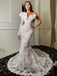 Sexy Sweetheart Lace Mermaid Cheap Beach Wedding Dresses Online, WDY0258