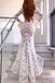 Mermaid Deep V-neck Long Sleeves Wedding Dresses.Cheap Wedding Dresses, WDY0269